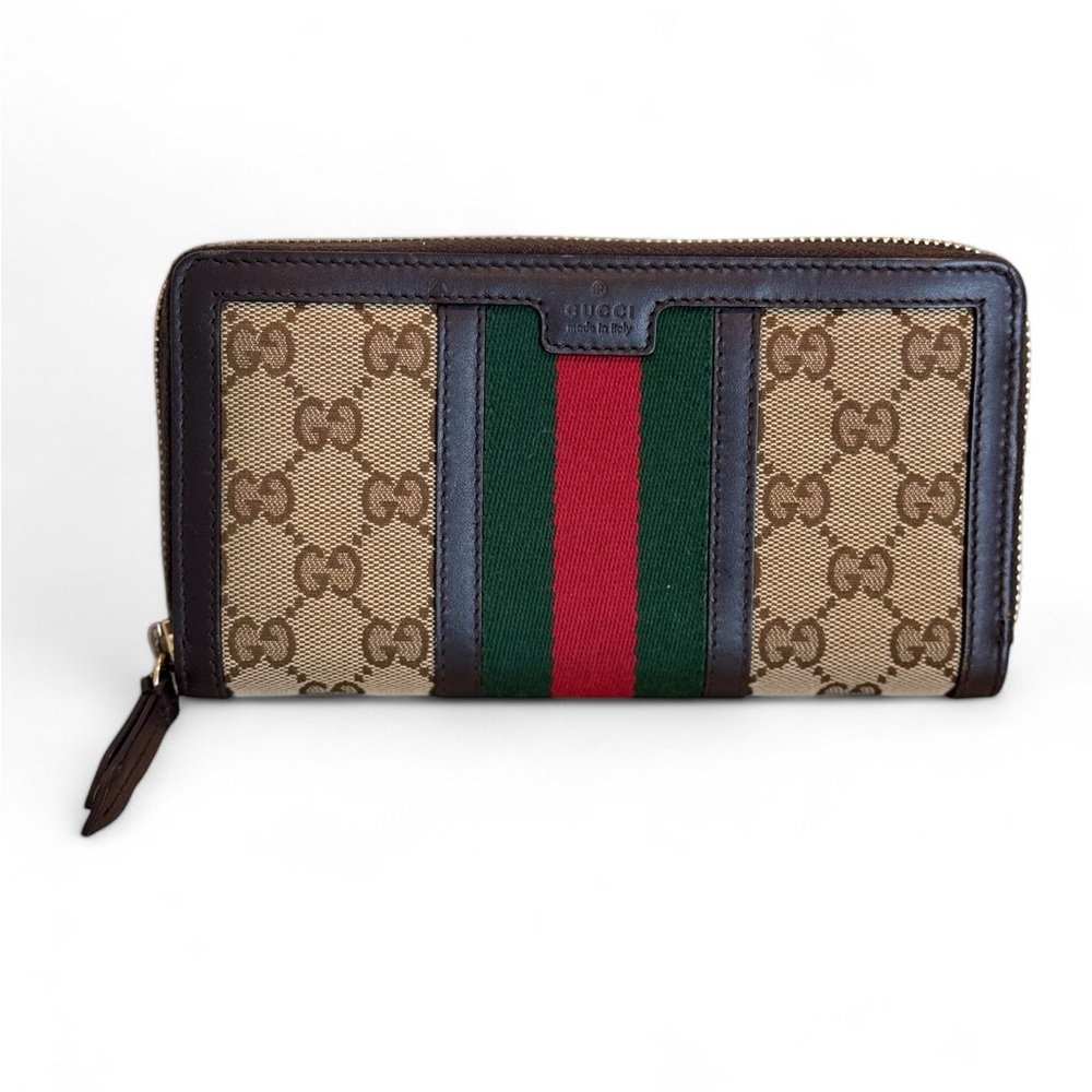 Preloved Gucci SherryLine Long Zippy Wallet